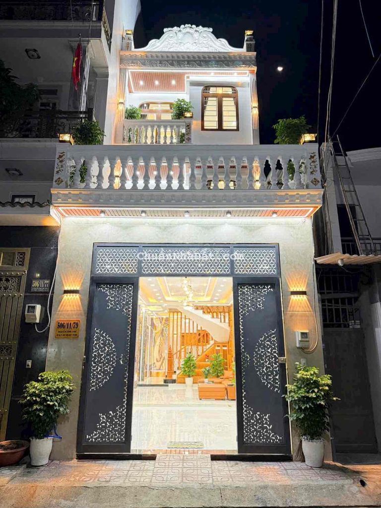 QUẬN 12. NHÀ PHỐ 4.5M x  18M ĐÚC 3 TẤM ĐƯỜNG 7M THÔNG