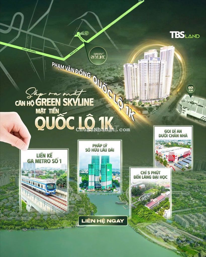 BOOKING GREEN SKYLINE NHẬN CHIẾT KHẤU GẦN 15% - MỨC GIÁ TỪ 57,8TR/M2.