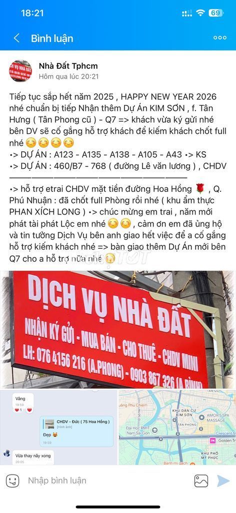 Trống P KDC KIM SƠN •> đường Nguyễn Hữu Thọ , Q7