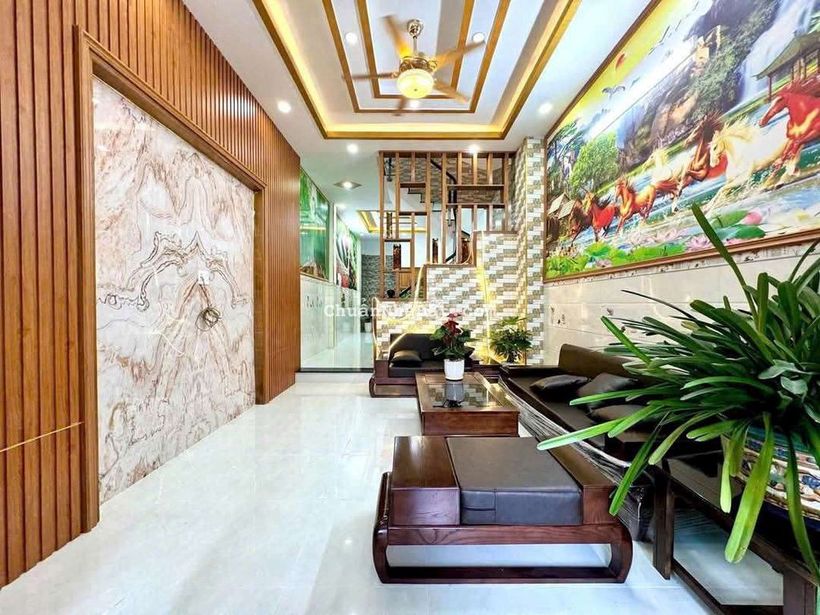 Bán nhà 4x15m 3lầu hẻm 5m thông 1/ 158 Lâm Thị Hố