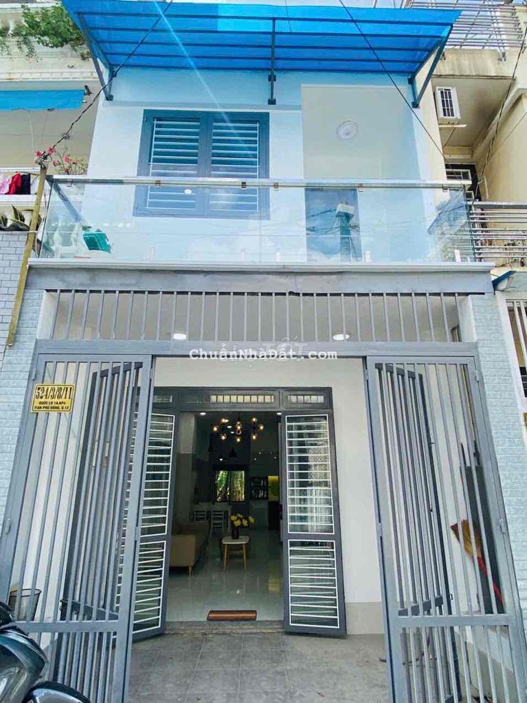 Bán nhà ngay ngã tư vườn lài q12,1 lầu