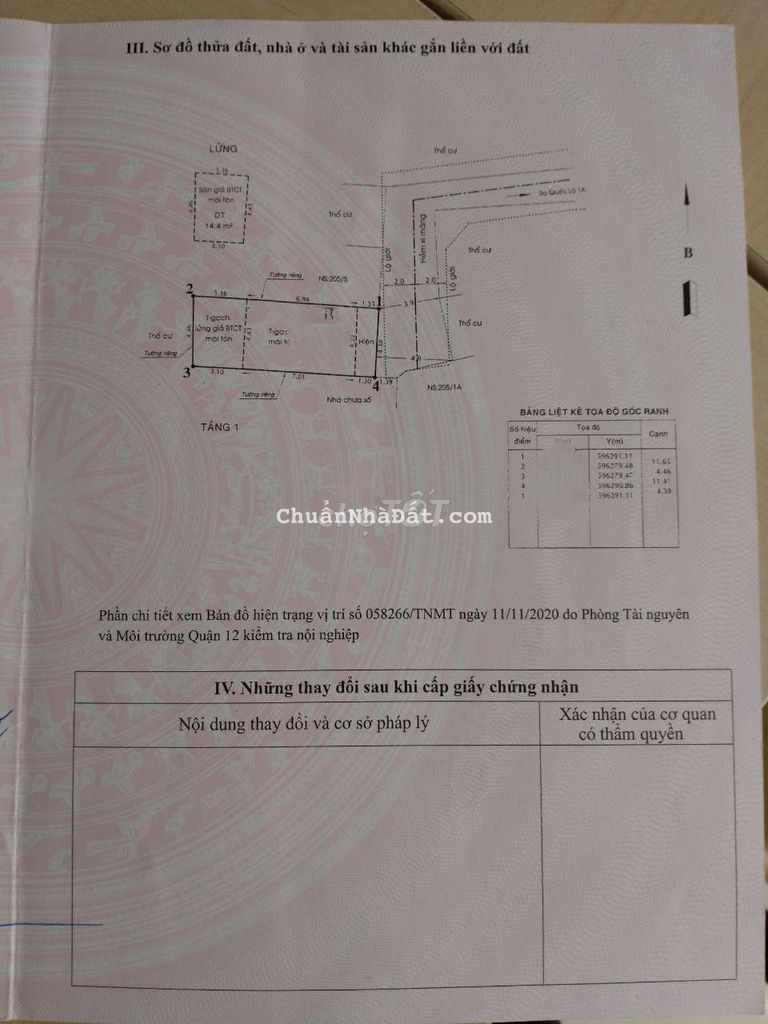 Nhà chính chủ 51m2 hẻm 4m kế bên Công viên Phần mềm Quang Trung