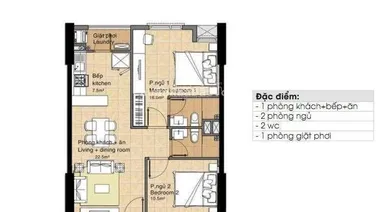 Cần bán CH Era Town, 67m2 2PN 2WC, giá 2.35ty. LH 0902 952 ***