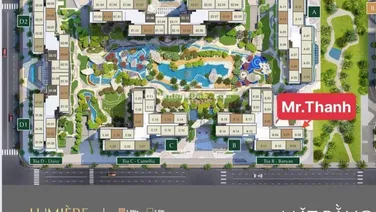 Cần bán căn góc 2PN 2WC view nội khu Masteri Lumiere, 74m2 nhà mới 100% giá đầu tư chỉ 4 tỷ bao hết