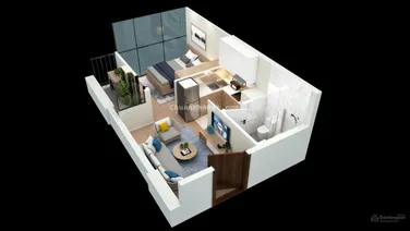 Bán quỹ căn Studio duy nhất trên có thiết kế như 1PN+1PK, tại dự án The Ninety Complex-90 Láng