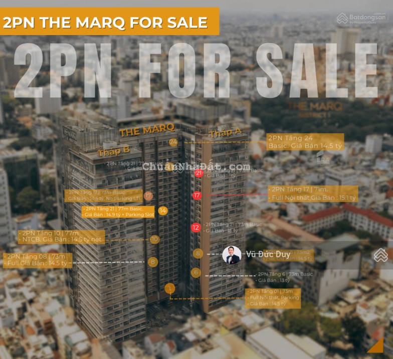 2BED THEMARQ rẻ | Bán 2PN THE MARQ tầng cao, sổ hồng, giá rẻ Quận 1