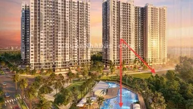 Bán căn hộ 2PN 79m² tầng trung, view hồ bơi, giá chỉ 4.350 tỷ, vào tiền nhỉnh 1,4 tỷ