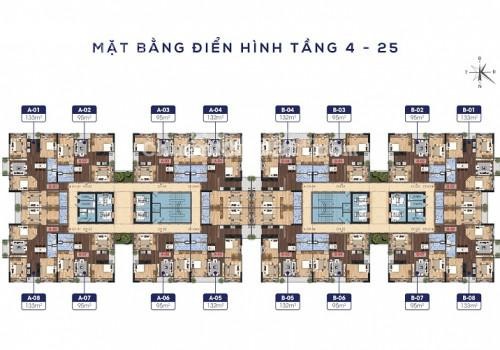 Bán căn hộ chung cư N01T1 Ngoại Giao Đoàn view hồ điều hòa. 50 - 62 triệu/m2