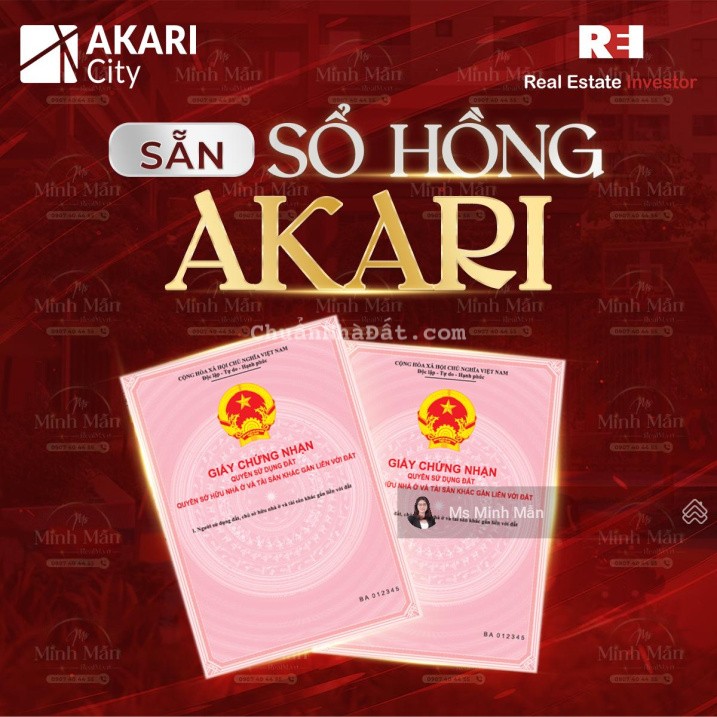 Ngộp ngân hàng, bán gấp căn 56m2, 2 phòng ngủ, sổ hồng chính chủ, Akari City Võ Văn Kiệt, vay 5.5%