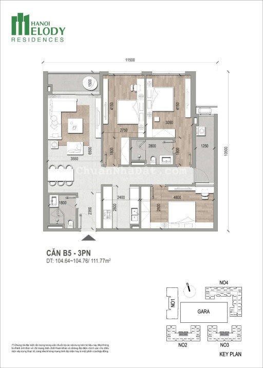 Sẵn CH 3PN 106m2 view trực diện côngviên xanh mát, thiết kế hợp lý, sở hữu lâu dài, 65tr/m2(đã VAT)