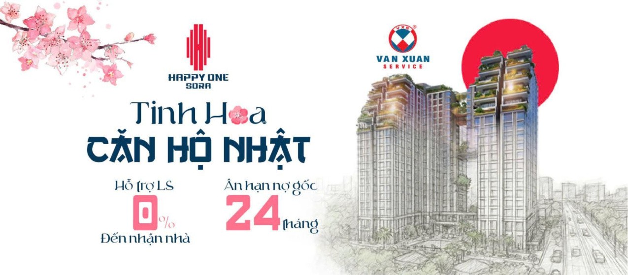 Vạn Xuân Group ra mắt dự án căn hộ sân vườn Happy One Sora giá chỉ từ 45,9tr/m2 -Mở bán giai đoạn 1