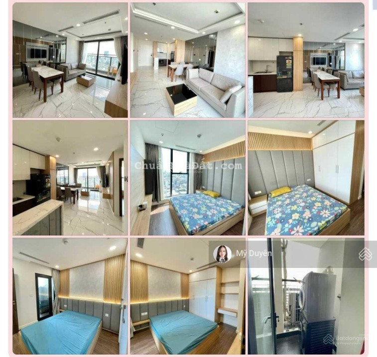 Cho thuê Sunshine 2PN - 2WC NTCB 12tr, full nội thất 15tr, full thiết kế đẹp 16tr - ở liền