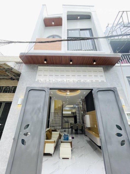 BÁN NHÀ 1 LẦU , 2 MẶT HẺM XE HƠI , P16, GÒ VẤP  GẦN CITYLAND  TẶNG FULL NỘI THẤT