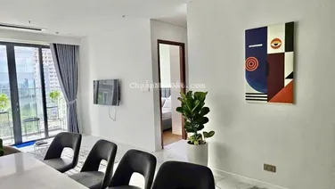 Bán 2PN Crest đầy đủ nội thất, view Quận 1, cầu Ba Son sông Sài Gòn, làm việc chính chủ 0909 903 ***