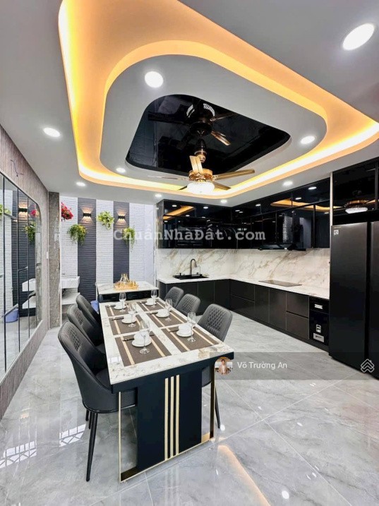 Nhà đẹp Bình Thạnh Đặng Thùy Trâm | 4 tầng (4.5 x 17m) | đường 10m thông | ôtô ngủ trong nhà