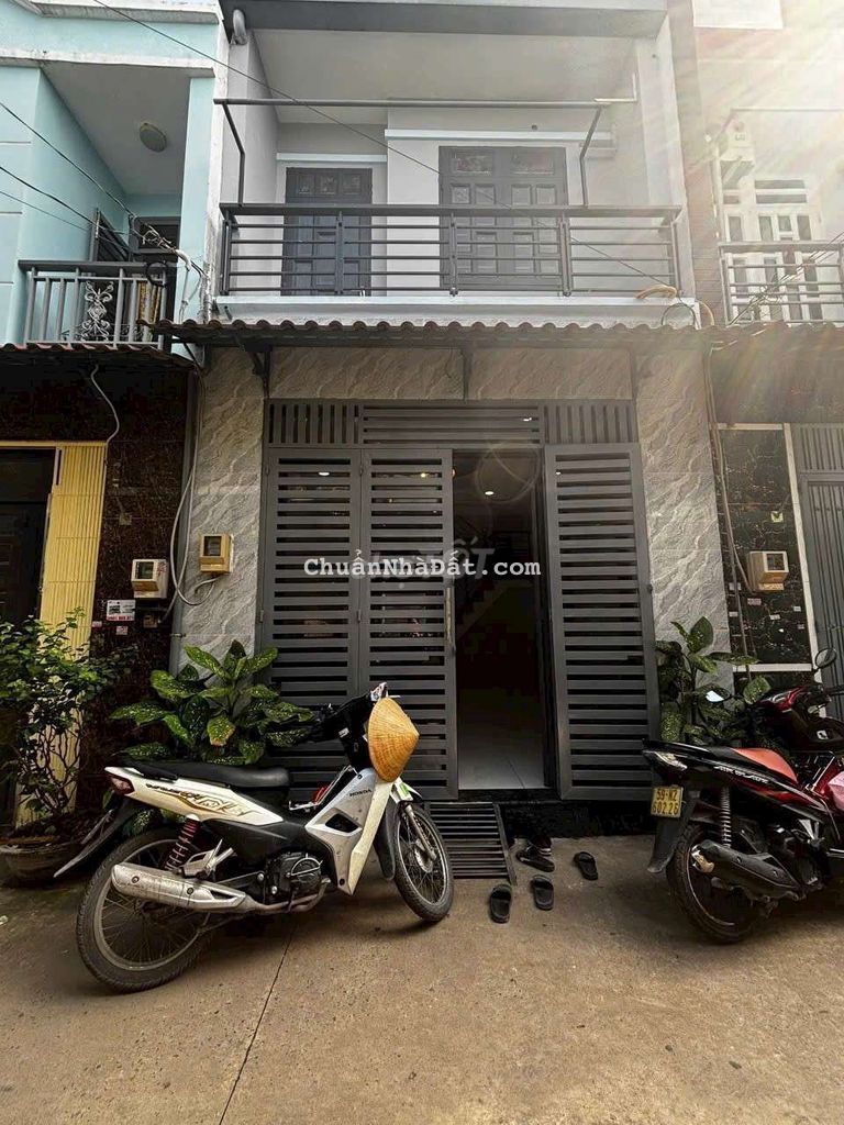 Nhà 1 lầu đúc kiên cố full 80m2 thổ cư 2/ngắn Võ Văn Vân