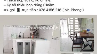 Nhà đường Bùi Văn Ba => 5tr5/ tháng