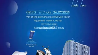 Căn Hộ chung diện tích 100m2 3N tại dự án Bluegem Pháp Vân. Thanh Trì