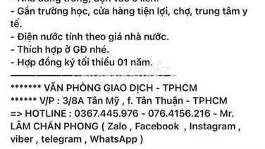 Nhà đường Đào Sư Tích , xã Nhà Bè => 5tr5/ tháng